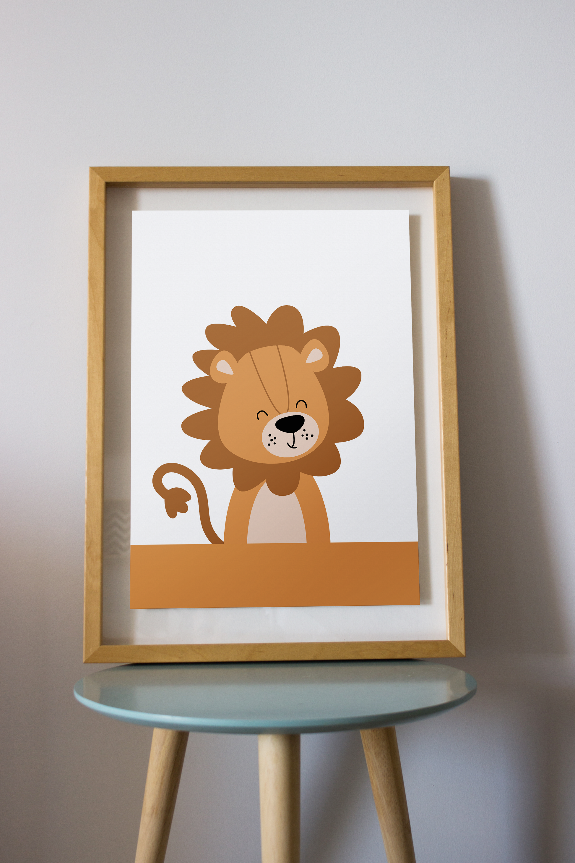 Cute Lion Print frame