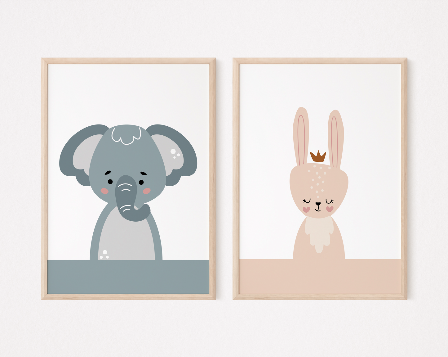 Safari Animals Nursery Prints