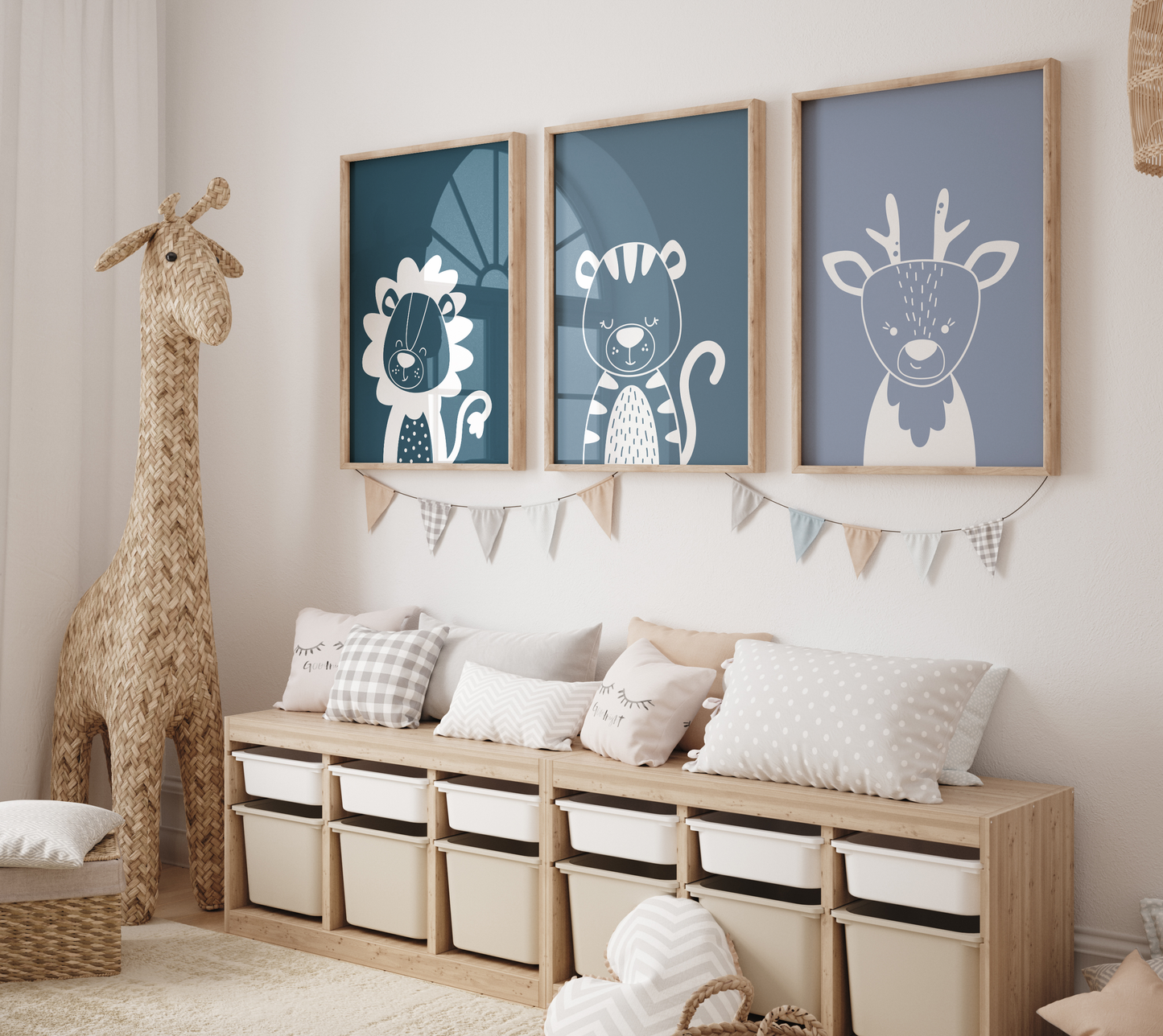 Safari Animals Nursery Prints