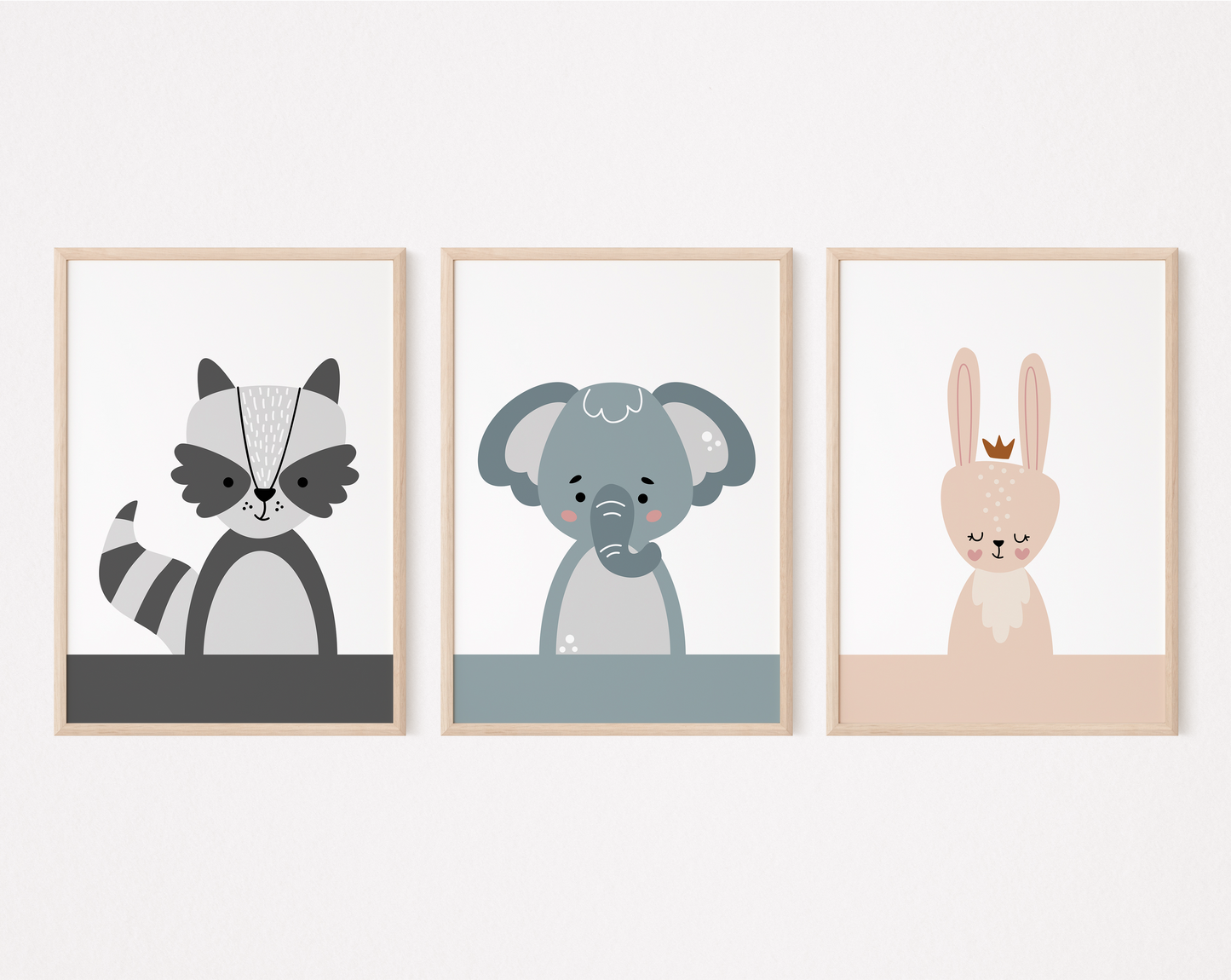 Safari Animals Nursery Prints