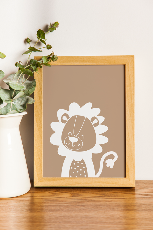 Cute Lion Print