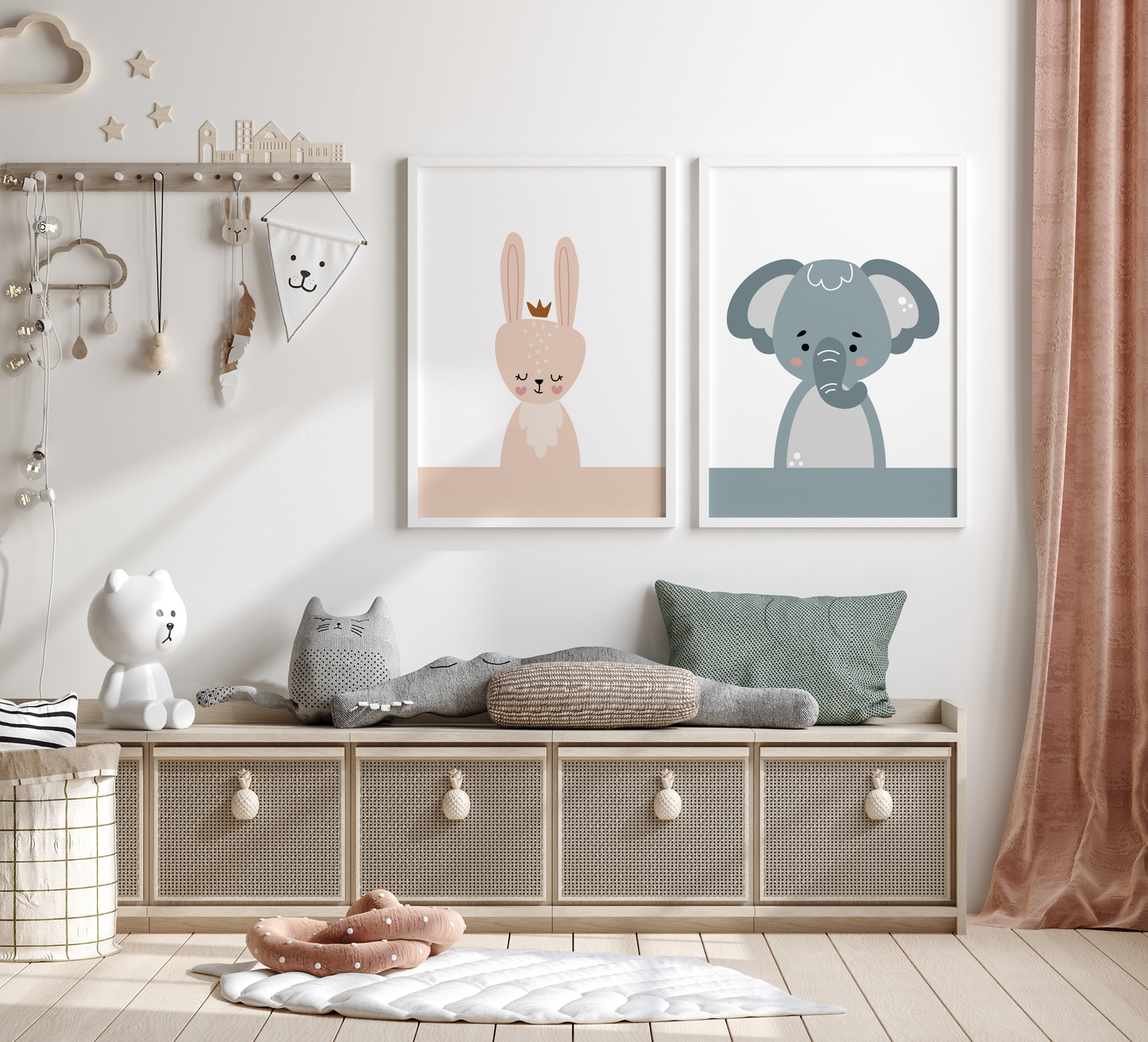 Safari Animals Nursery Prints