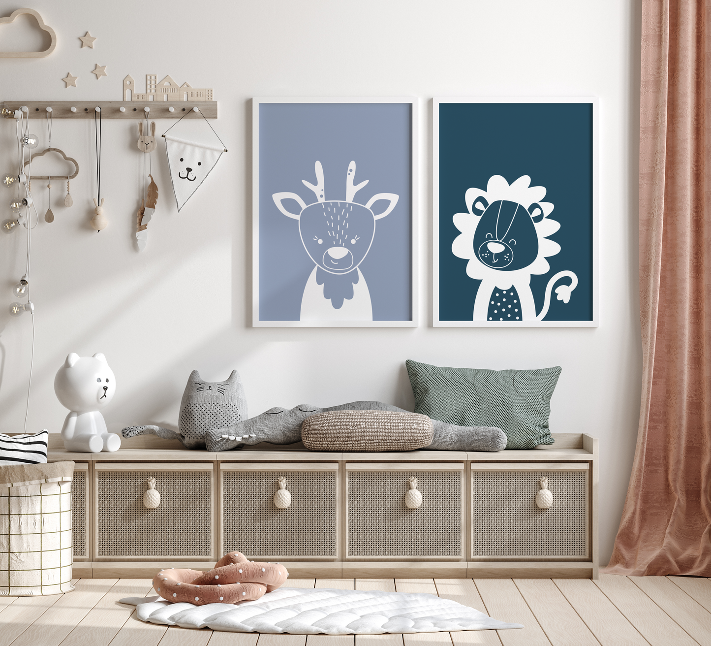 Safari Animals Nursery Prints